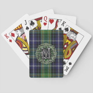 Jeu De Cartes Clan Tartan Plaid monogram traditionnel MacKellar