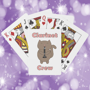 Jeu De Cartes Clarinet Crew Funny Cat
