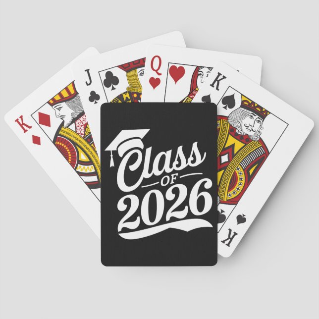 Jeu De Cartes Classe De Diplômés De 2026 Fier (dos)
