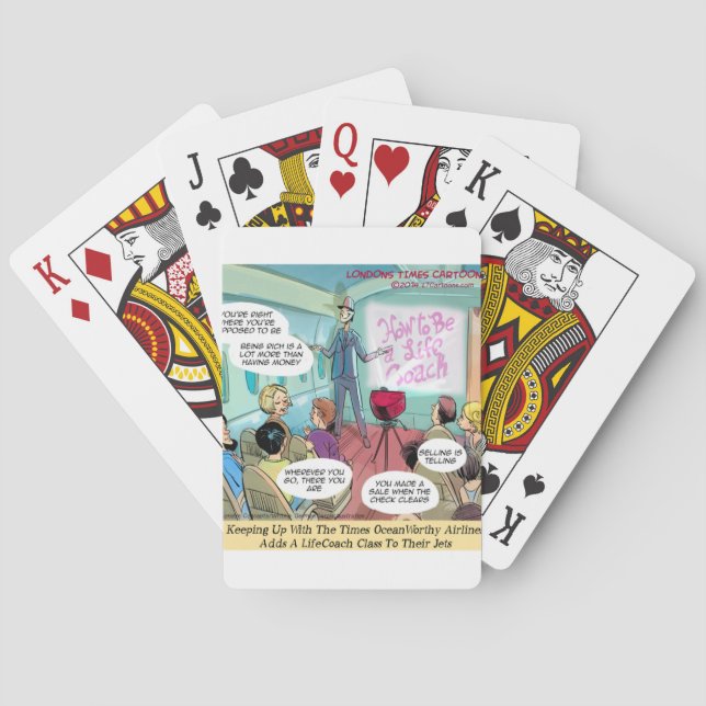 Jeu De Cartes Classe LifeCoach aérienne drôle (dos)