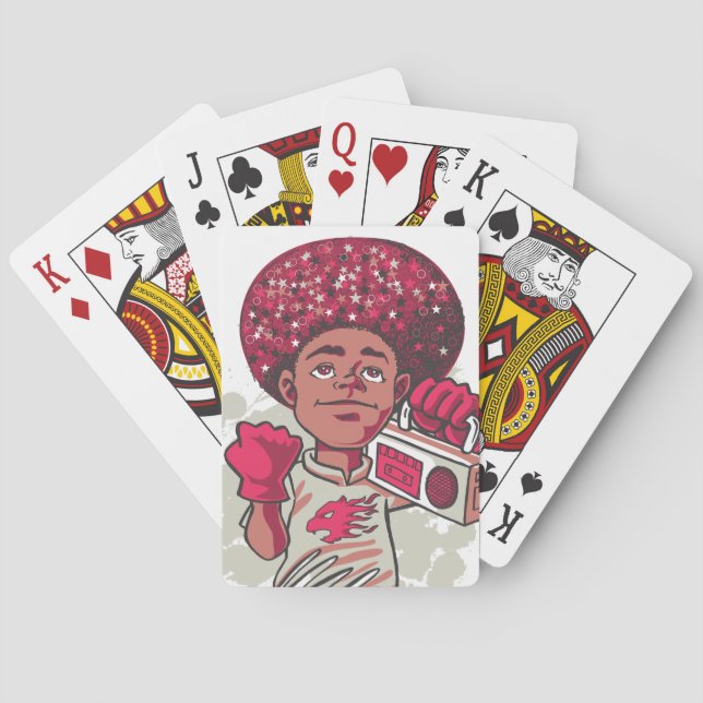 Jeu De Cartes Classic Playing Cards – YOUTH Power Afro & Boombox (dos)