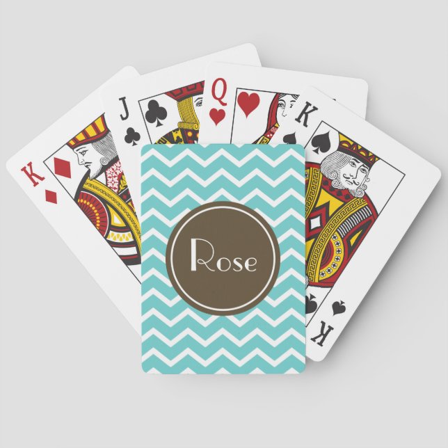 Jeu De Cartes Classique Chevron (dos)