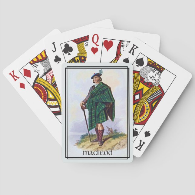 Jeu de cartes classique Clan MacLeod d'Écosse (dos)