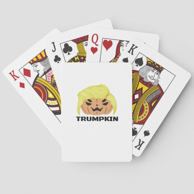 Jeu De Cartes Classique de Trumpkin d'Halloween (dos)