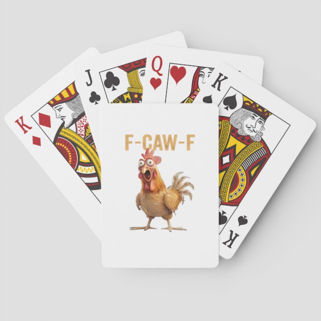 Jeu De Cartes Classique F-Caw-F de poulet (dos)