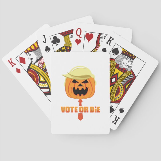 Jeu De Cartes Classique Trumpkin Pour Halloween (dos)