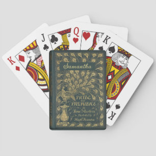Jeu De Cartes Classy Jane Austen Fierté et préjugé Livre Lover
