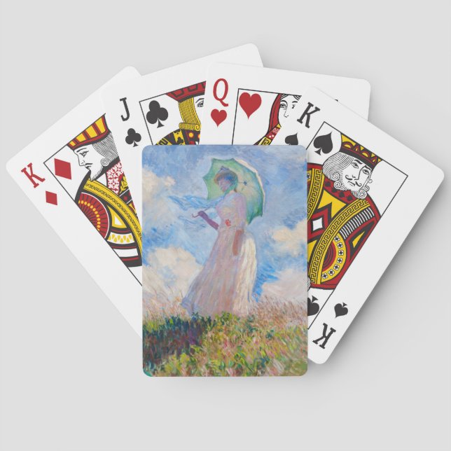 Jeu De Cartes Claude Monet - Femme avec Parasol face à gauche (dos)