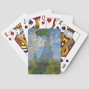 Jeu De Cartes Claude Monet Femme avec un parasol