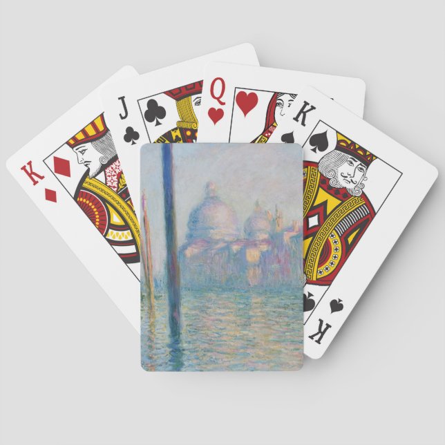 Jeu De Cartes Claude Monet Grand Canal Venise Italie Voyage (dos)