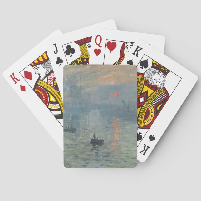 Jeu De Cartes Claude Monet Impression Soleil Levant (dos)