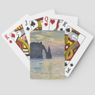 Jeu De Cartes Claude Monet - La Falaise, Etretat, Coucher de sol