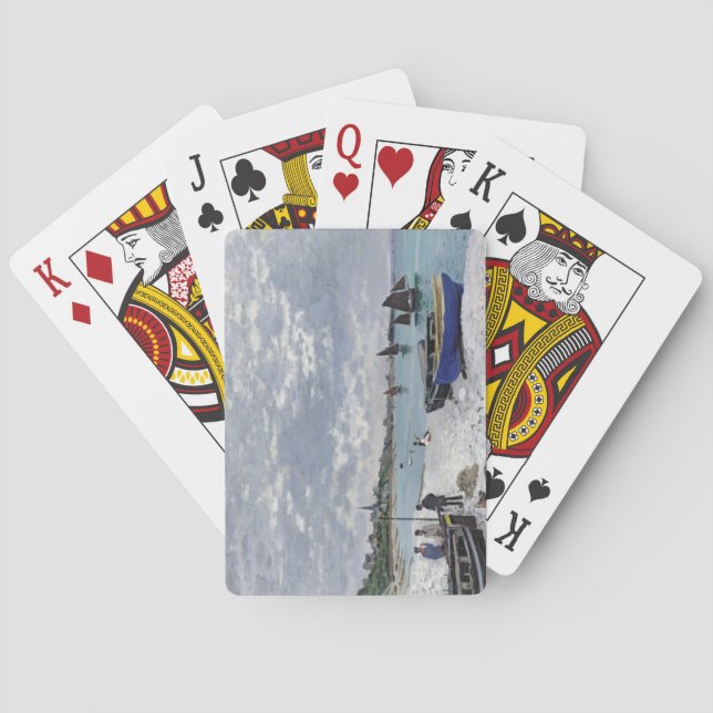Jeu De Cartes Claude Monet | La plage de Sainte-Adresse (dos)