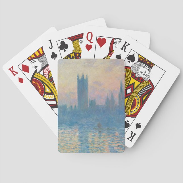 Jeu De Cartes Claude Monet Les maisons du Parlement Coucher de s (dos)