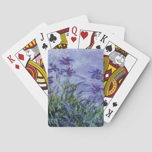 Jeu De Cartes Claude Monet Lila Irises (dos)