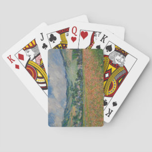 Jeu De Cartes Claude Monet Painting, Champ de pavot à Giverny