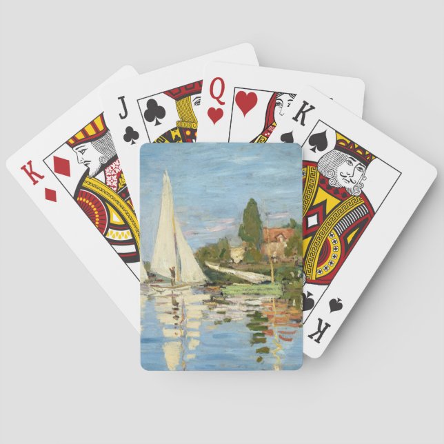 Jeu De Cartes Claude Monet Régates à Argenteuil (dos)