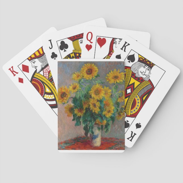 Jeu De Cartes Claude Monet, tournesol (dos)