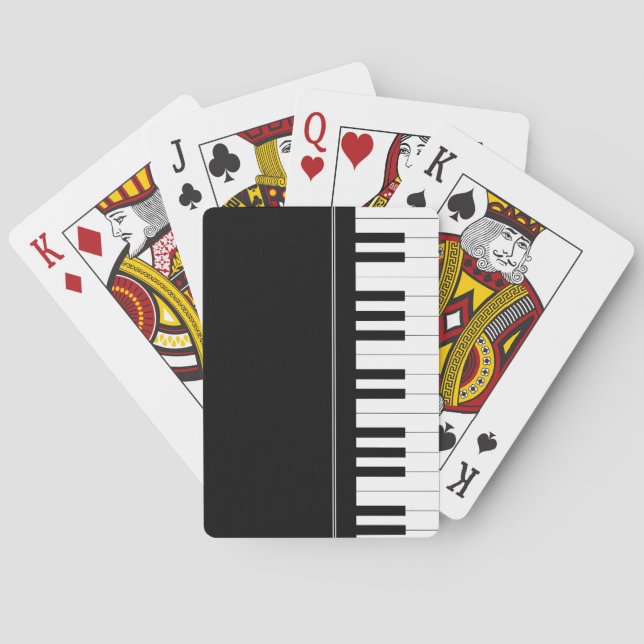 Jeu De Cartes Clavier pour piano (dos)