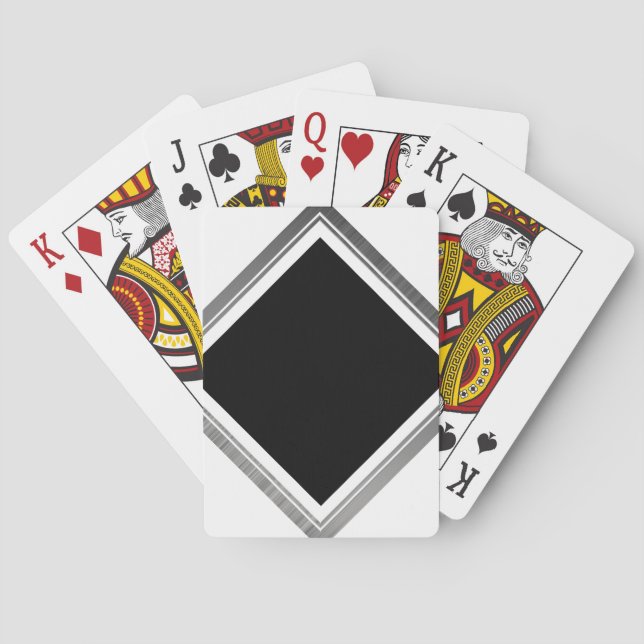Jeu De Cartes Clean Silver Metallic Edge Border (dos)