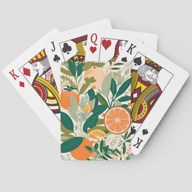 Jeu De Cartes Clementine mandarine (dos)