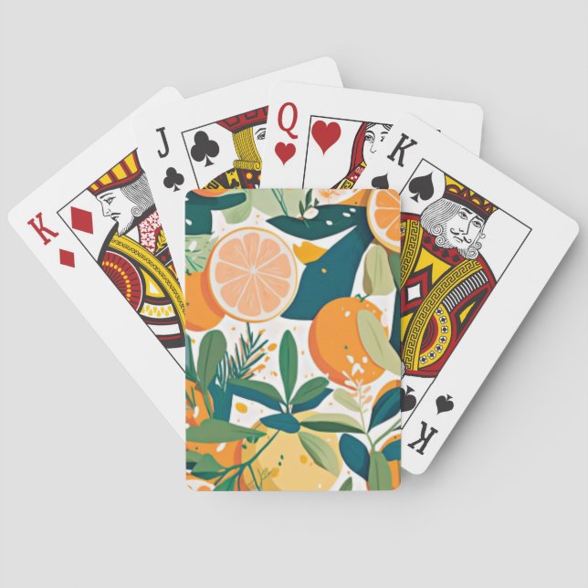 Jeu De Cartes Clementine mandarine (dos)