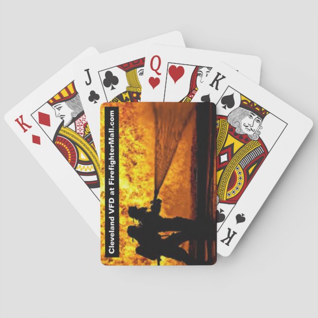 Jeu De Cartes Cleveland VFD à l'adresse FirefighterMall.com (dos)