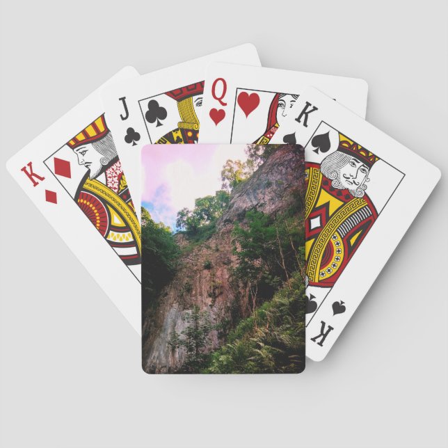 Jeu De Cartes Cliff, avec arbres (dos)