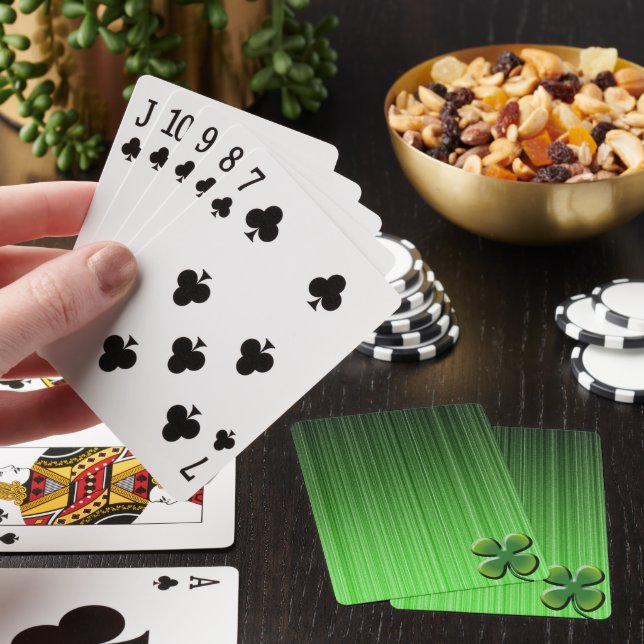 Jeu De Cartes Clocher vert à quatre feuilles (In Situ)