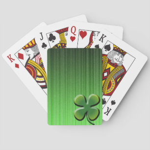 Jeu De Cartes Clocher vert à quatre feuilles