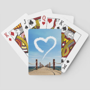 Jeu De Cartes Cloud en forme de coeur sans fin