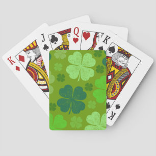 Jeu De Cartes Clovers verts, Lucky Clovers, Saint Patrick's Day