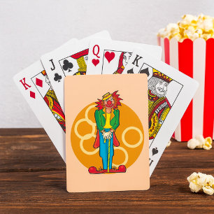 Jeu De Cartes Clown de dessin animé fantaisiste aux couleurs viv