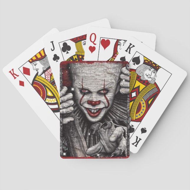 Jeu De Cartes Clown éffrayant (dos)