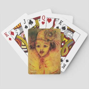 JEU DE CARTES CLOWN EN JAUNE