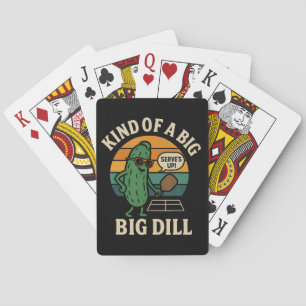 Jeu De Cartes Club de pickleball social drôle Big Dill
