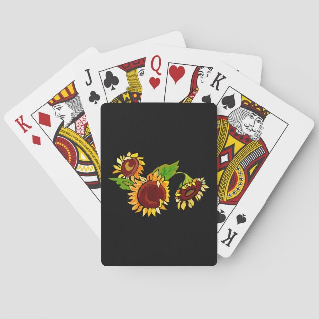 Jeu De Cartes Cluster de tournesol (dos)