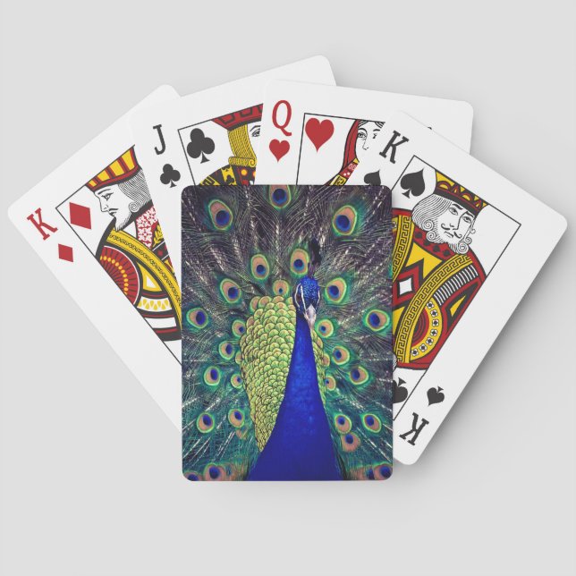 Jeu De Cartes Cobalt Blue Peacock (dos)