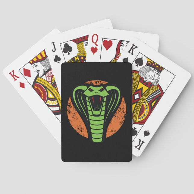 Jeu De Cartes Cobra Viper Serpent Crotale (dos)