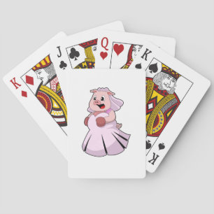 Jeu De Cartes Cochon en mariée avec robe Mariage.PNG