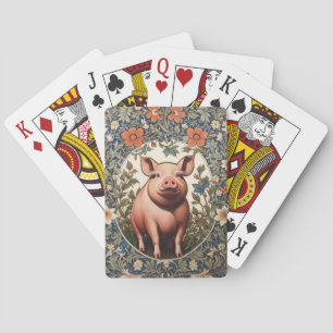 Jeu De Cartes Cochon Mignon Inspiré de William Morris