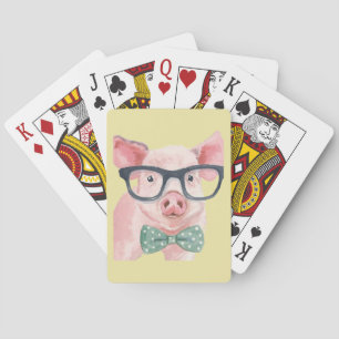 Jeu De Cartes Cochon rose Hipster