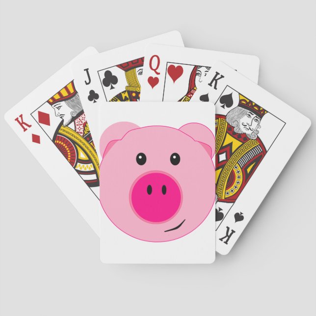 Jeu De Cartes Cochon Rose Mignon (dos)