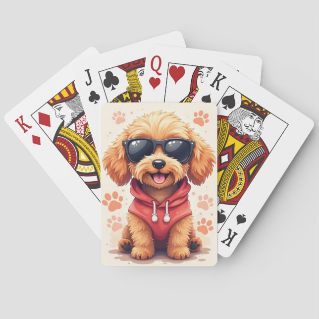Jeu De Cartes Cockapoo Mignon Kawaii Drôle (dos)
