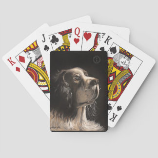 Jeu De Cartes cocker spaniel jouant aux cartes de poker