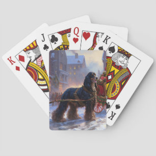 Jeu De Cartes Cocker Spaniel Saison de Noël Fêtes