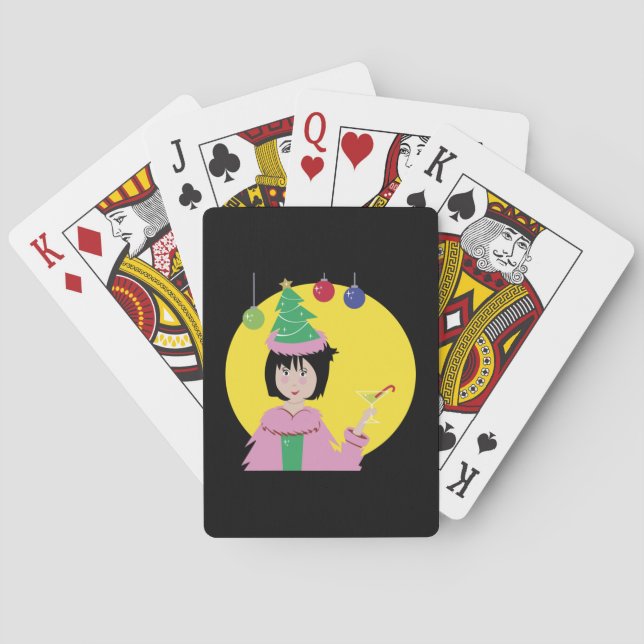 Jeu De Cartes Cocktail de Noël (dos)