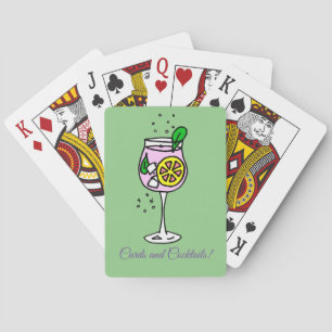 Jeu De Cartes Cocktail Green et Lilac