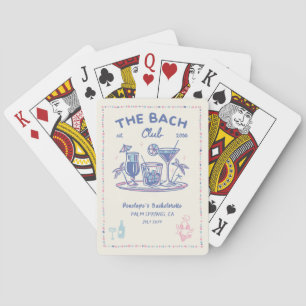 Jeu De Cartes Cocktail Retro Bachelorette Party Jouer des cartes