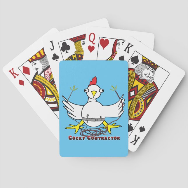 Jeu De Cartes Cocky contractor (dos)